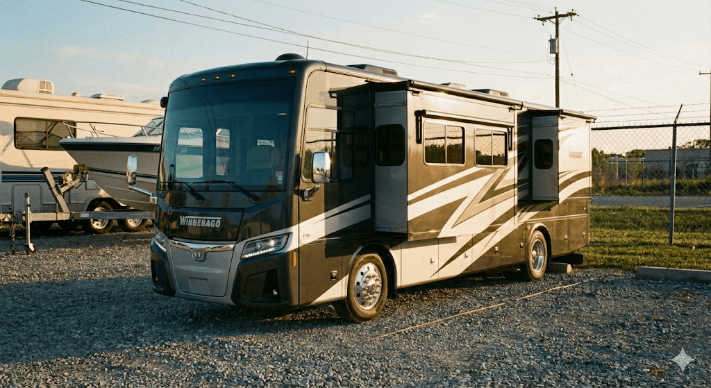RV Storage service at Hometown Storage in Loomis, CA - Protect your home on wheels.